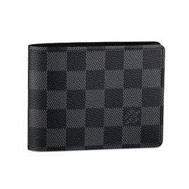 louis vuitton black checkered mens wallet